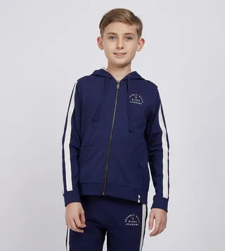 Logo Embroidered Hooded Sweatshirt