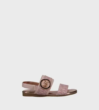 SYDNEY KENZIE Monogram Printed Flat Sandals