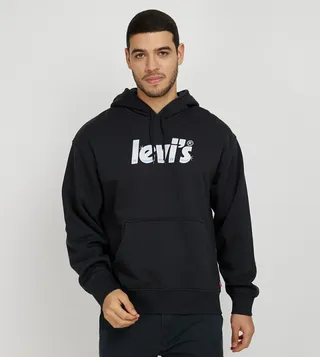 Logo Printed Relaxed Fit Hoodie