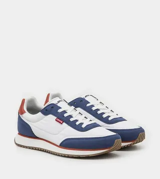 Color Block Lace-Up Sneakers