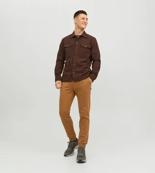 Solid Drawstring Waist Joggers