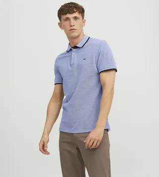 Solid Knitted Short Sleeves Polo T-Shirt