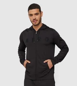 Aero Men's Embroidered Zip-Up Hoodie