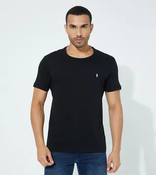 Logo Detail Crew Neck T-Shirt
