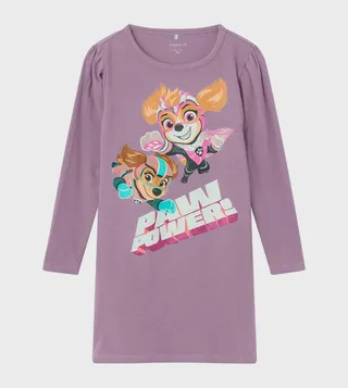 Printed Long Sleeves Nightdress