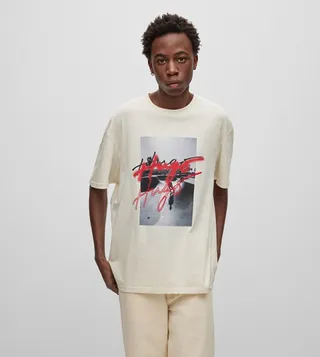 Graphic Print Crew Neck T-Shirt