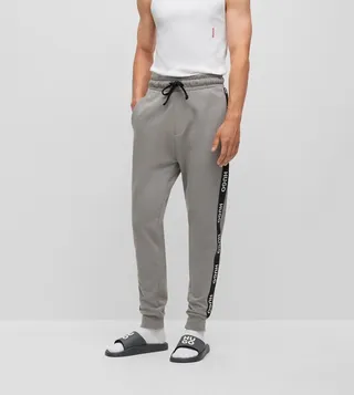 Logo Detail Drawstring Waist Joggers