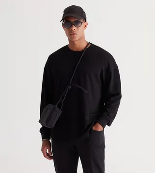 Solid Crew Neck Sweatshirt