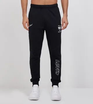 Logo Printed Drawstring Waist Joggers