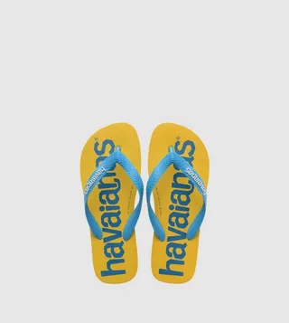 Logo Printed Thong Strap Flip-Flops