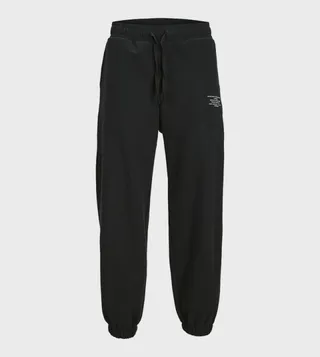 Logo Printed Drawstring Waist Joggers