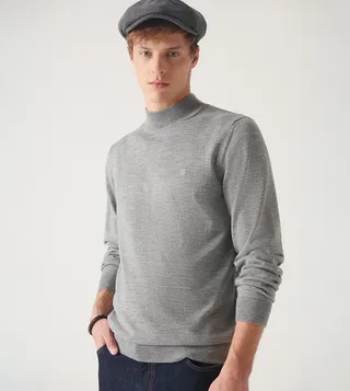 Turtleneck Wool Blend Sweater