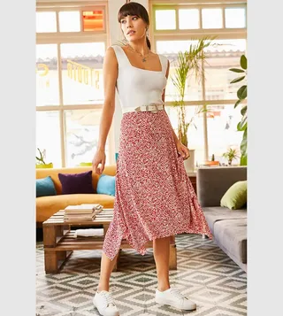 Floral Print Midi Dress