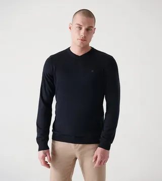 Long Sleeves Wool Blended Sweater