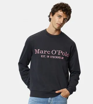 Embroidered Crew Neck Sweatshirt