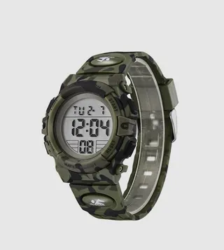 Green Dial Digital Watch