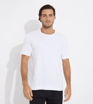 Solid Crew Neck T-Shirt