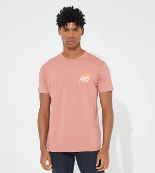 Printed Boxy Fit Casual T-Shirt