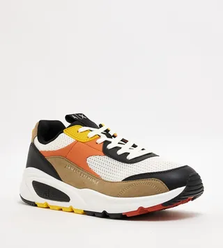 Color Block Lace Up Sneakers
