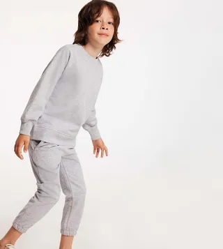Printed Crew Neck Sweat Suit