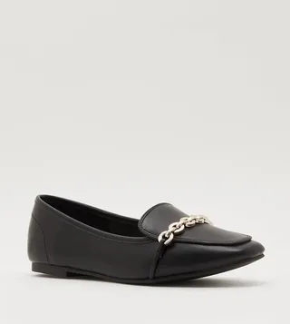 DORAA Metal Accent Slip-On Shoes