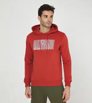 Logo Printed Long Sleeves Hoodie