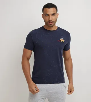 Aero Men's Logo Embroidered T-Shirt
