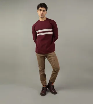 Striped Long Sleeves Thermal T-Shirt