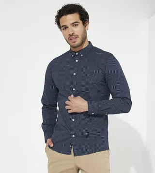 Patterned Long Sleeves Shirt