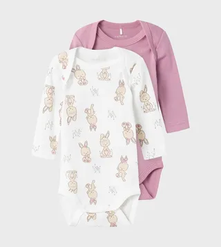 Pack of 2 Crew Neck Bodysuits