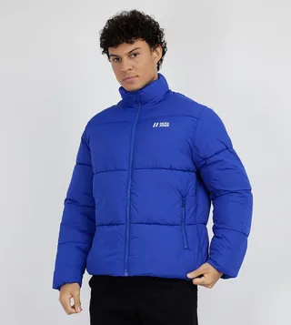 Logo Detail Zip-Through Puffer Jacket