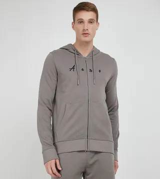 Aero Men's Logo Embroidered Hoodie