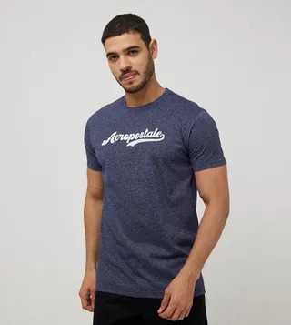 Aero Guy's Logo Embroidered Casual T-Shirt