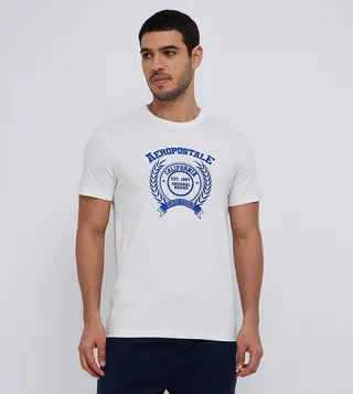 AERO Logo Printed Crew Neck T-Shirt