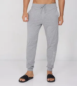 Logo Printed Drawstring Waist Joggers