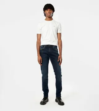 Mid-Rise Straight Fit Jeans
