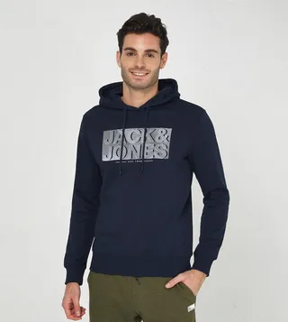 Logo Printed Long Sleeves Hoodie