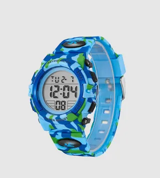 Blue Dial Digital Watch