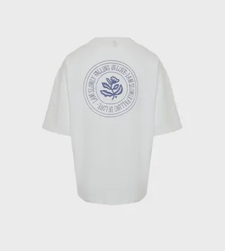 Embroidered Short Sleeves Oversized T-Shirt