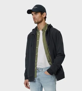 Logo Badge Hooded Jacket