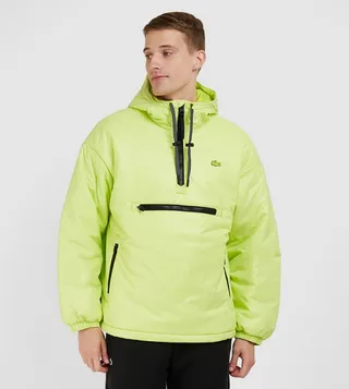 Half Zippered Padded Hooded Jacket