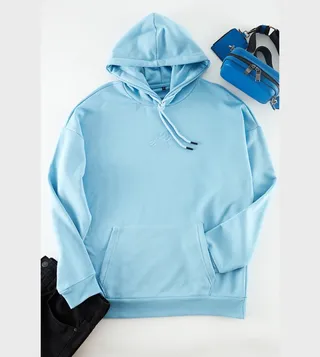 Embroidered Oversized Hoodie