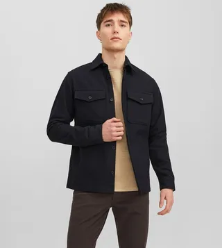 Plaid Pocket Detail Overshirt