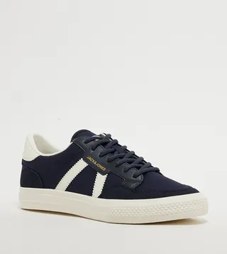 Contrast Trim Canvas Sneakers