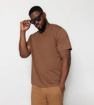 Solid Crew Neck T-Shirt