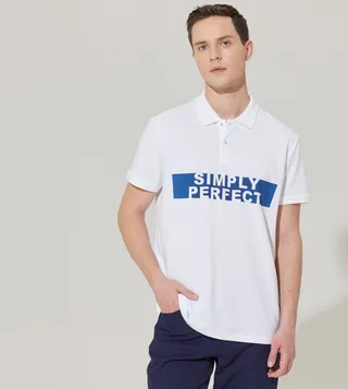 Printed Short Sleeves Polo T-Shirt