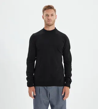 Slim Fit Half Basic Pullover