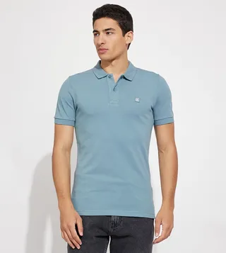 Logo Badge Short Sleeves Polo T-Shirt