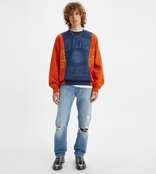 501 Original Distressed Jeans