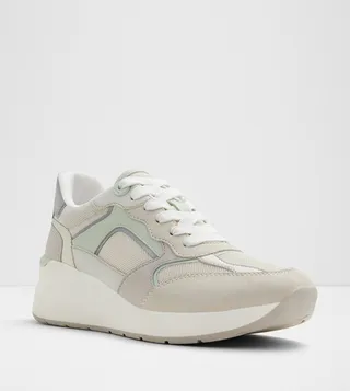 EBALAERIA Mesh Detail Lace-Up Sneakers